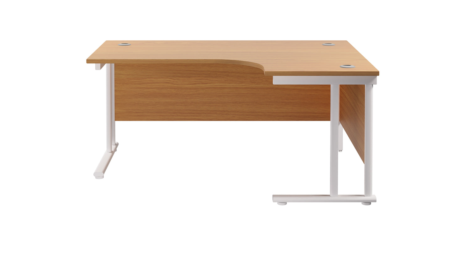 Twin Upright Right Hand Radial Desk (FSC)