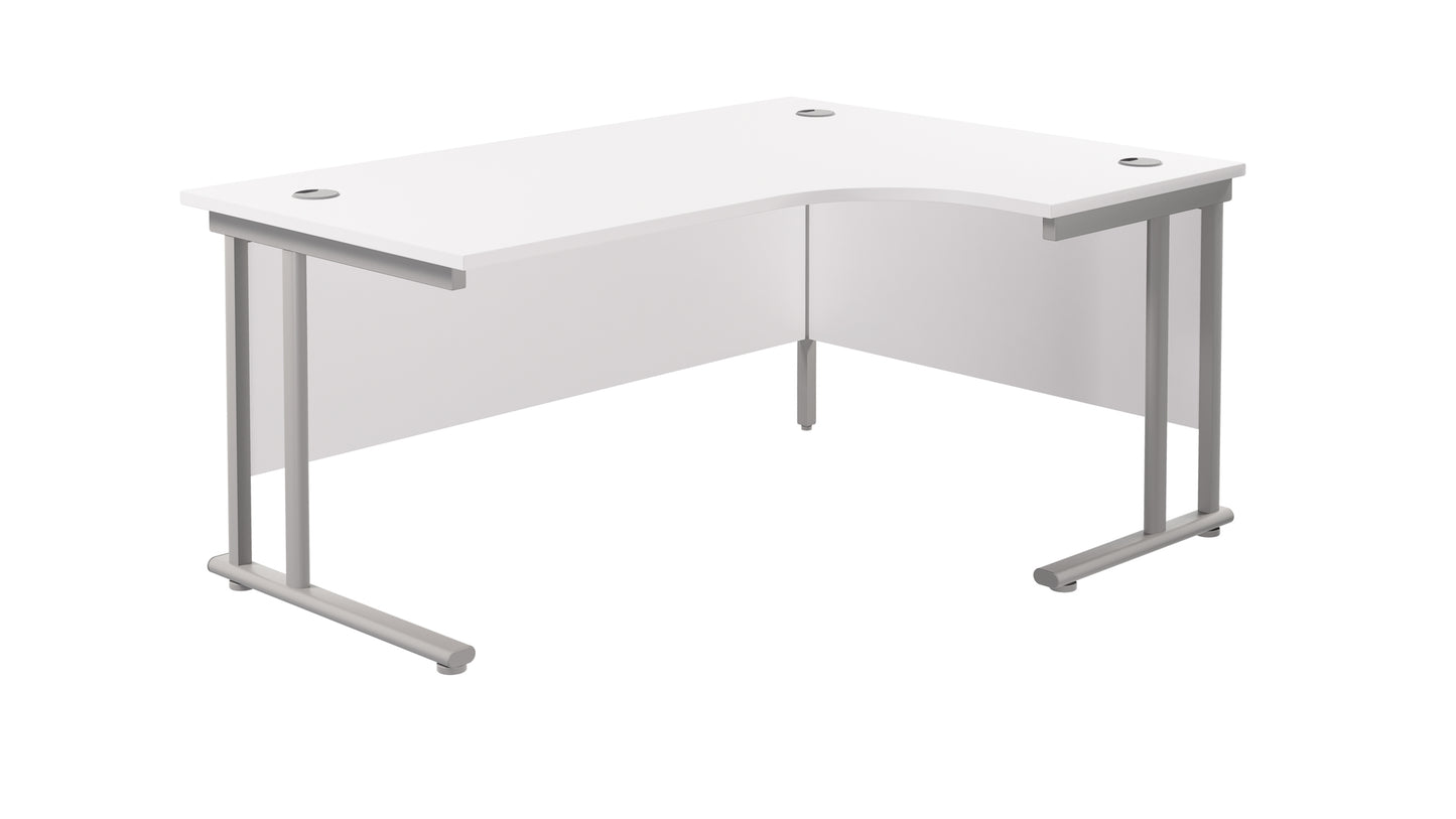 Aztec|Twin Upright|Right Hand|Radial|Desk|1800x800|White-White