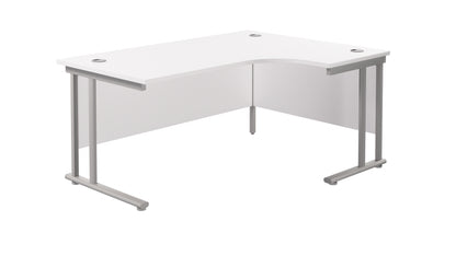 Aztec|Twin Upright|Right Hand|Radial|Desk|1800x800|White-White