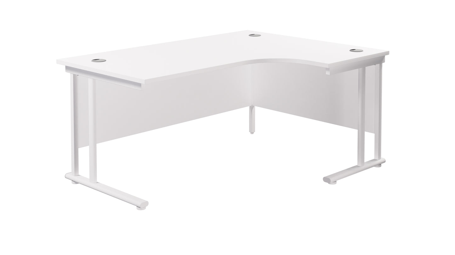 Aztec|Twin Upright|Right Hand|Radial|Desk|1800x800|White-White