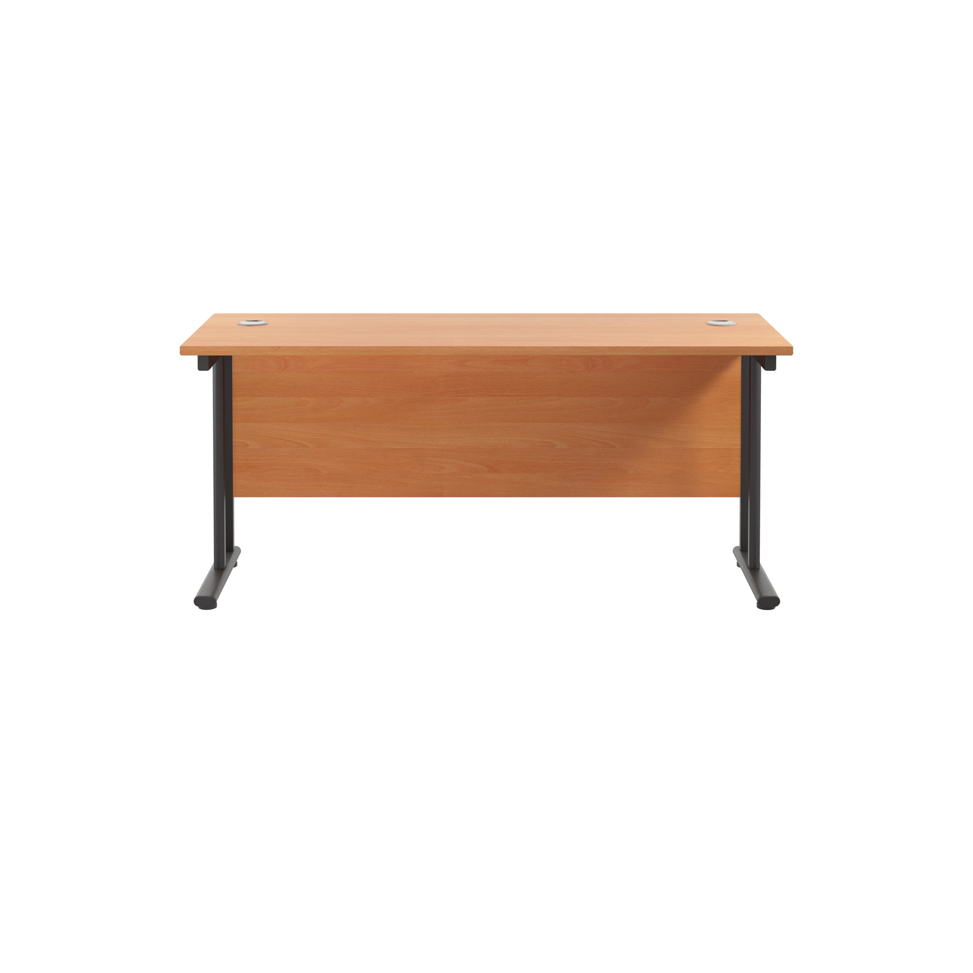 Twin Upright Rectangular Desk: 600mm Deep (FSC)
