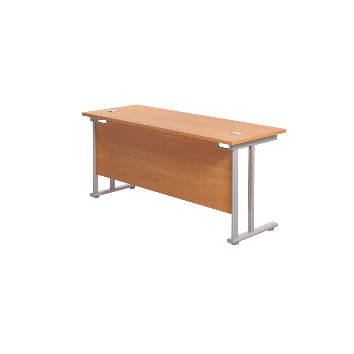 Twin Upright Rectangular Desk: 600mm Deep (FSC)