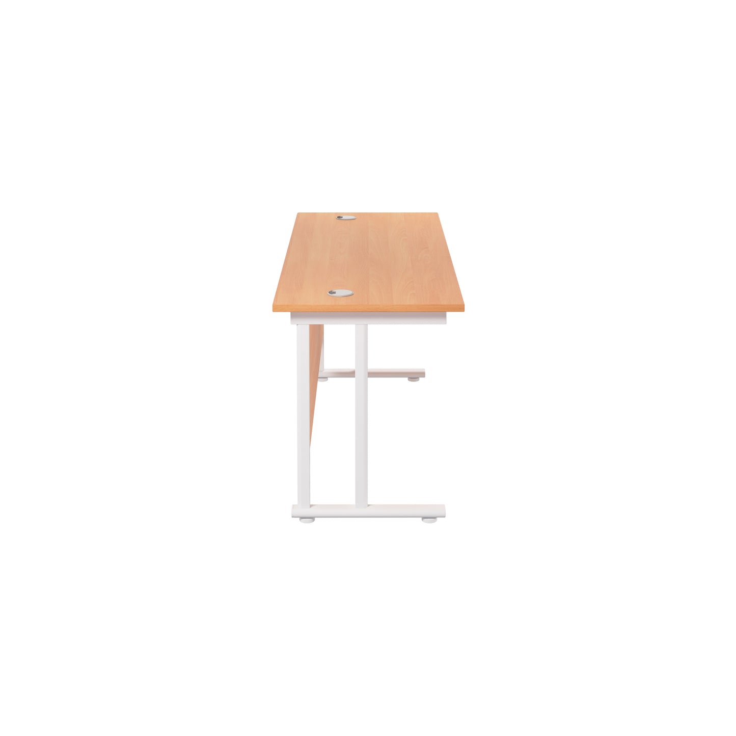 Twin Upright Rectangular Desk: 600mm Deep (FSC)