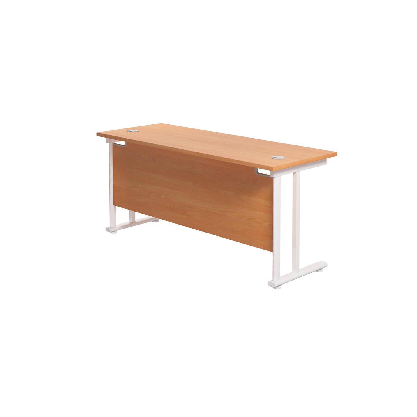 Twin Upright Rectangular Desk: 600mm Deep (FSC)