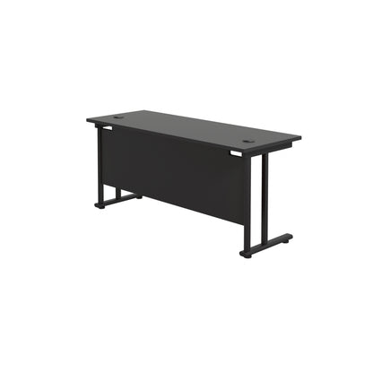 Twin Upright Rectangular Desk: 600mm Deep (FSC)