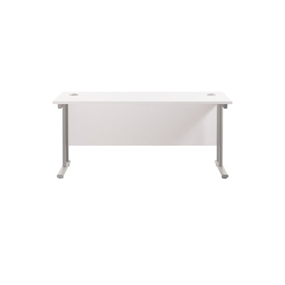 Twin Upright Rectangular Desk: 600mm Deep (FSC)
