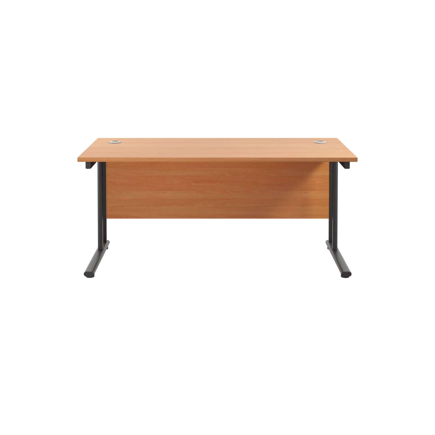 Twin Upright Rectangular Desk: 800mm Deep (FSC)