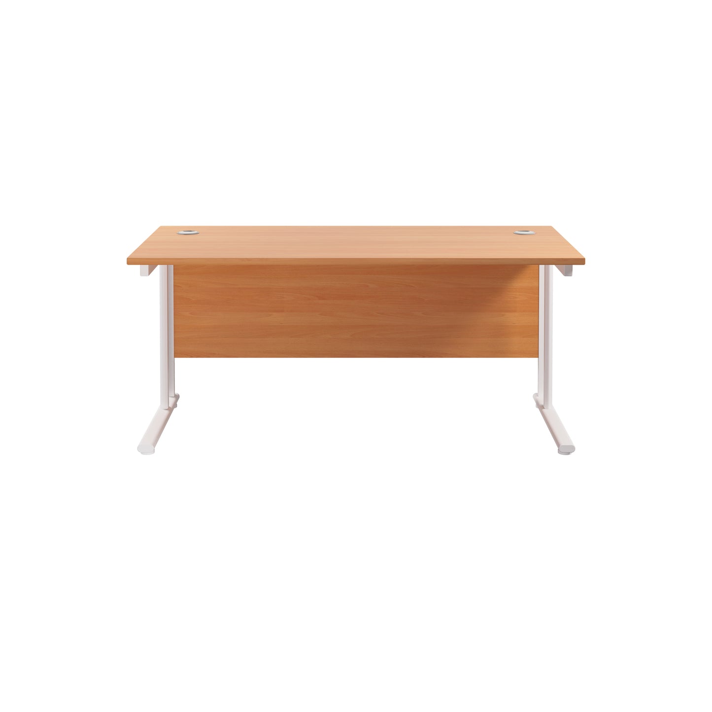 Twin Upright Rectangular Desk: 800mm Deep (FSC)