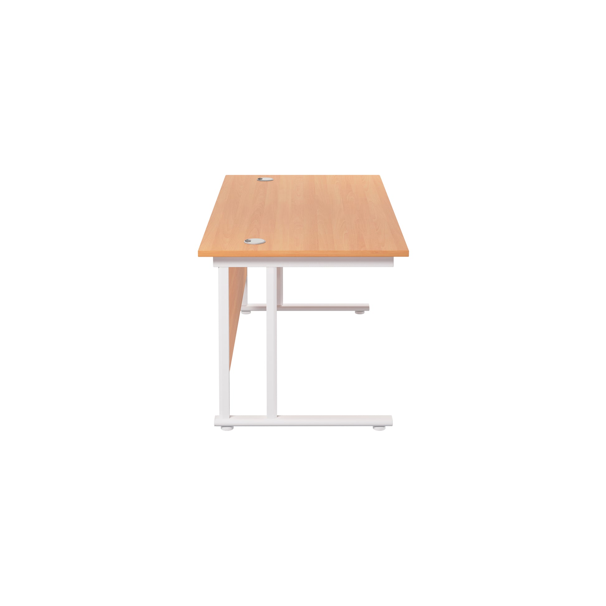 Twin Upright Rectangular Desk: 800mm Deep (FSC)