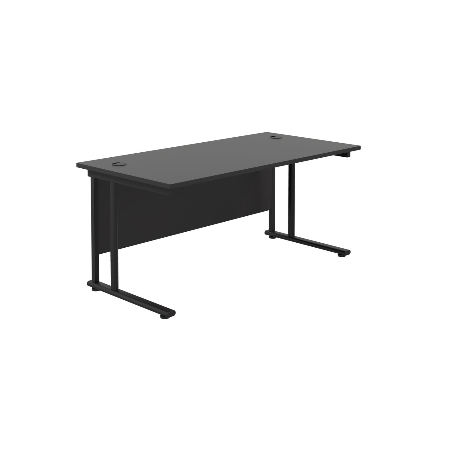 Aztec|Twin Upright|Rectangular|Desk|1800x800|Black-Black