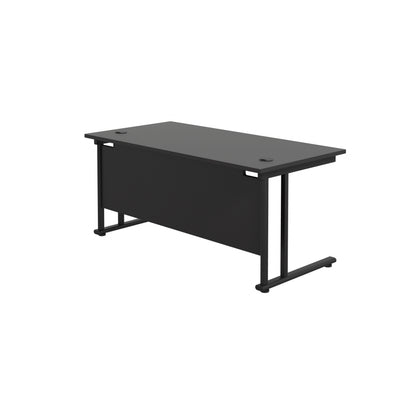 Twin Upright Rectangular Desk: 800mm Deep (FSC)