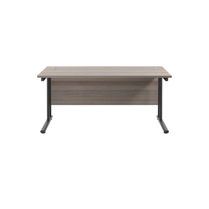 Twin Upright Rectangular Desk: 800mm Deep (FSC)