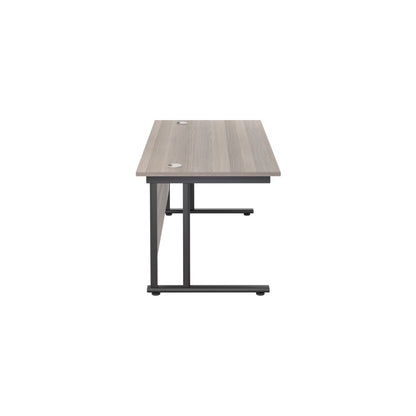 Twin Upright Rectangular Desk: 800mm Deep (FSC)