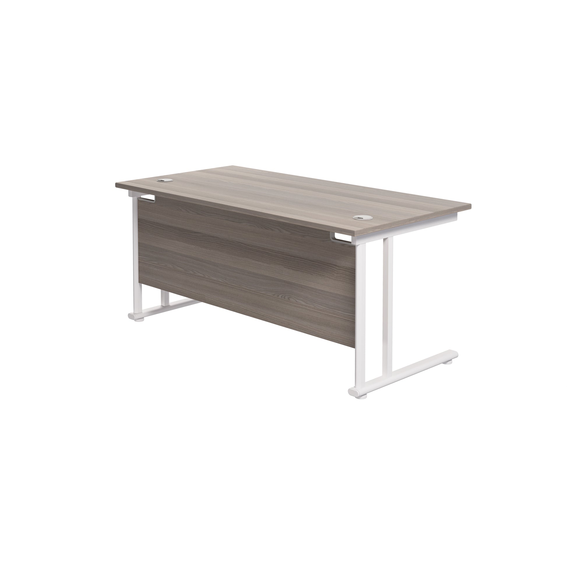 Twin Upright Rectangular Desk: 800mm Deep (FSC)