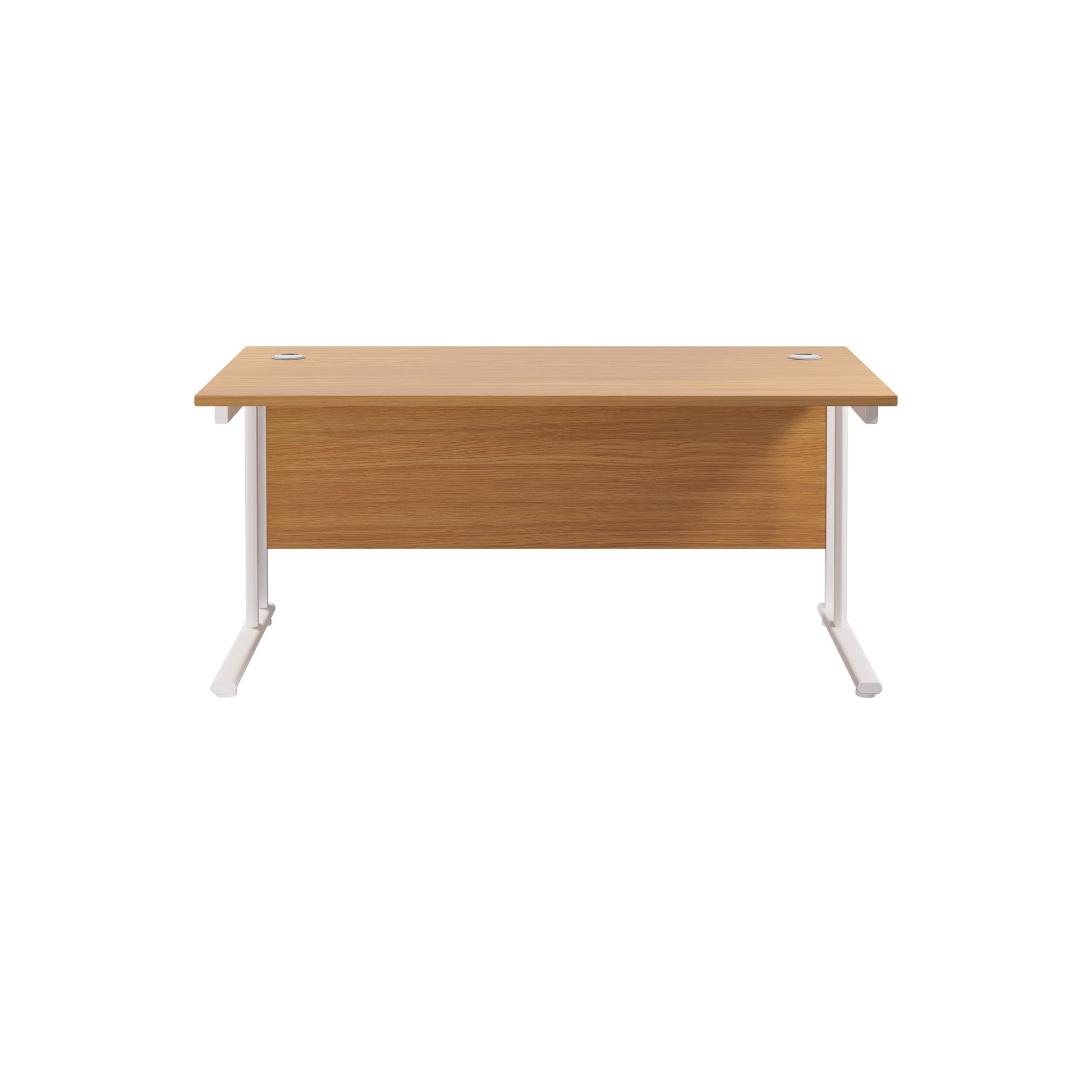 Twin Upright Rectangular Desk: 800mm Deep (FSC)