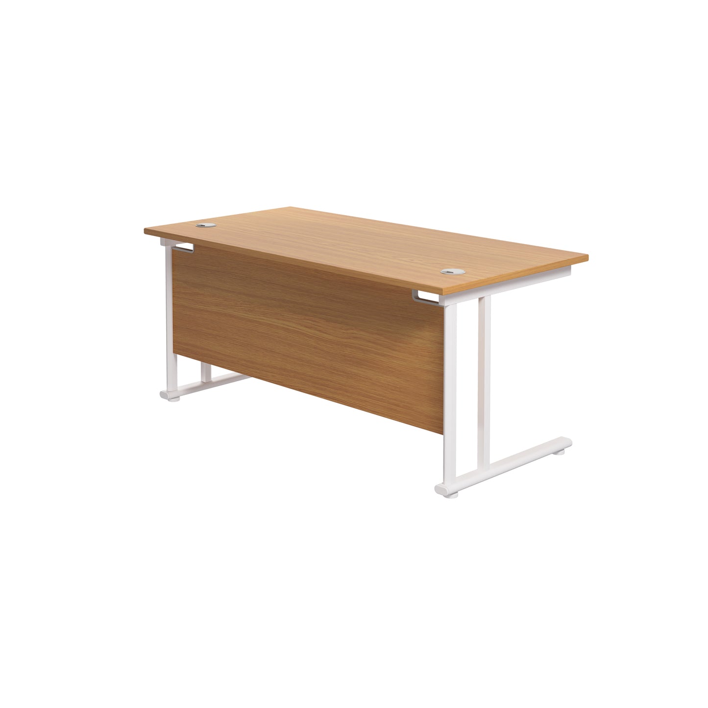 Twin Upright Rectangular Desk: 800mm Deep (FSC)