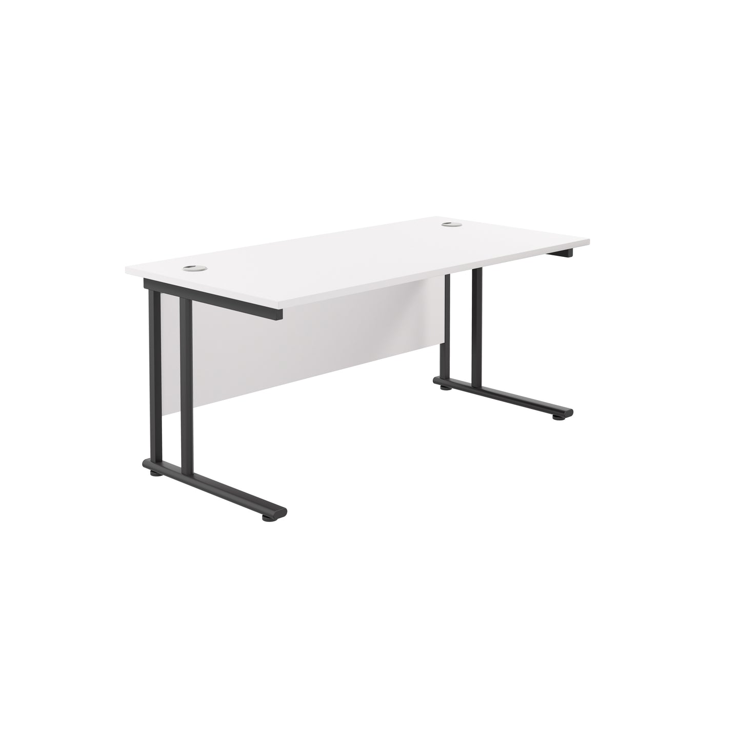 Aztec|Twin Upright|Rectangular|Desk|1800x800|White-Black