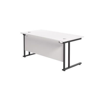 Twin Upright Rectangular Desk: 800mm Deep (FSC)