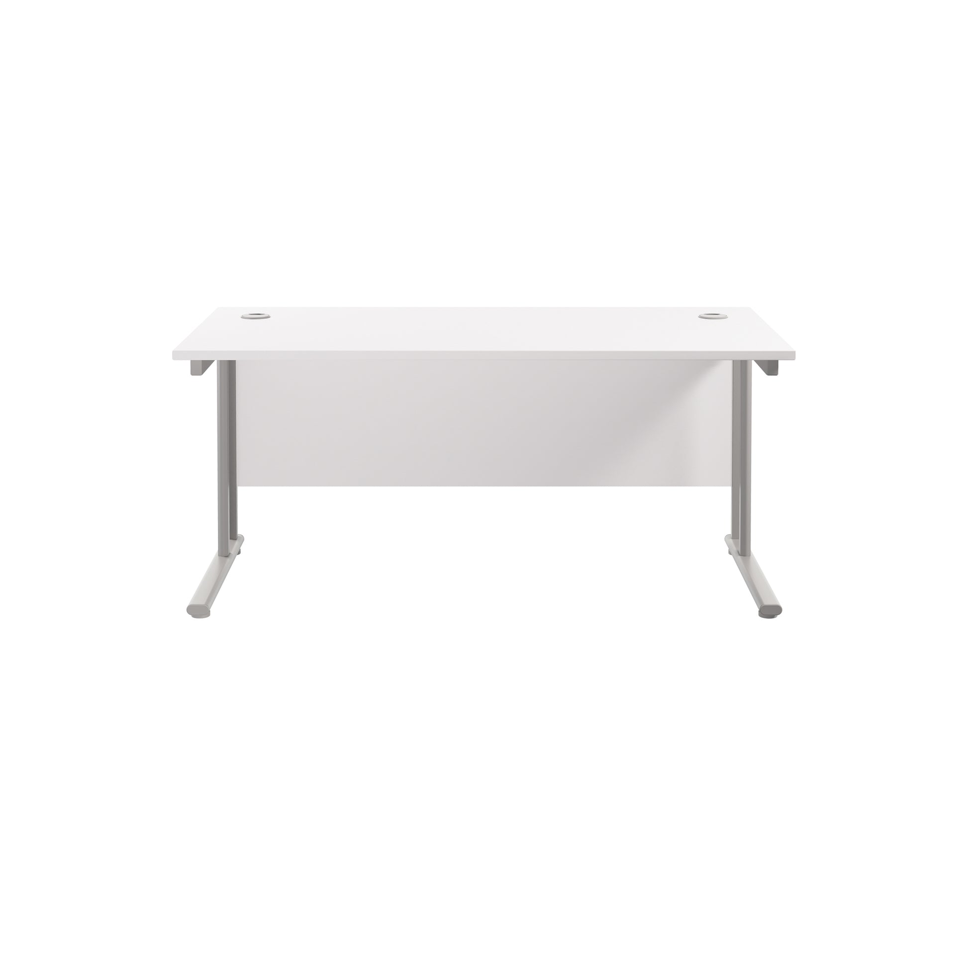 Twin Upright Rectangular Desk: 800mm Deep (FSC)