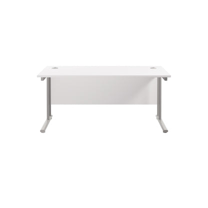 Twin Upright Rectangular Desk: 800mm Deep (FSC)