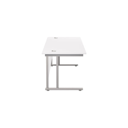 Twin Upright Rectangular Desk: 800mm Deep (FSC)