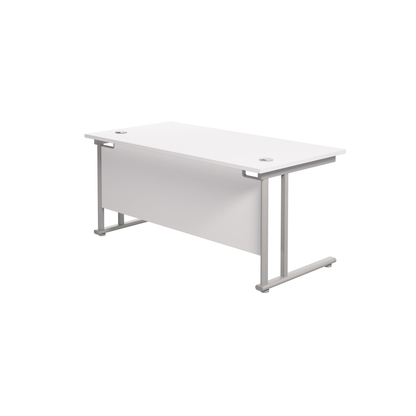 Twin Upright Rectangular Desk: 800mm Deep (FSC)
