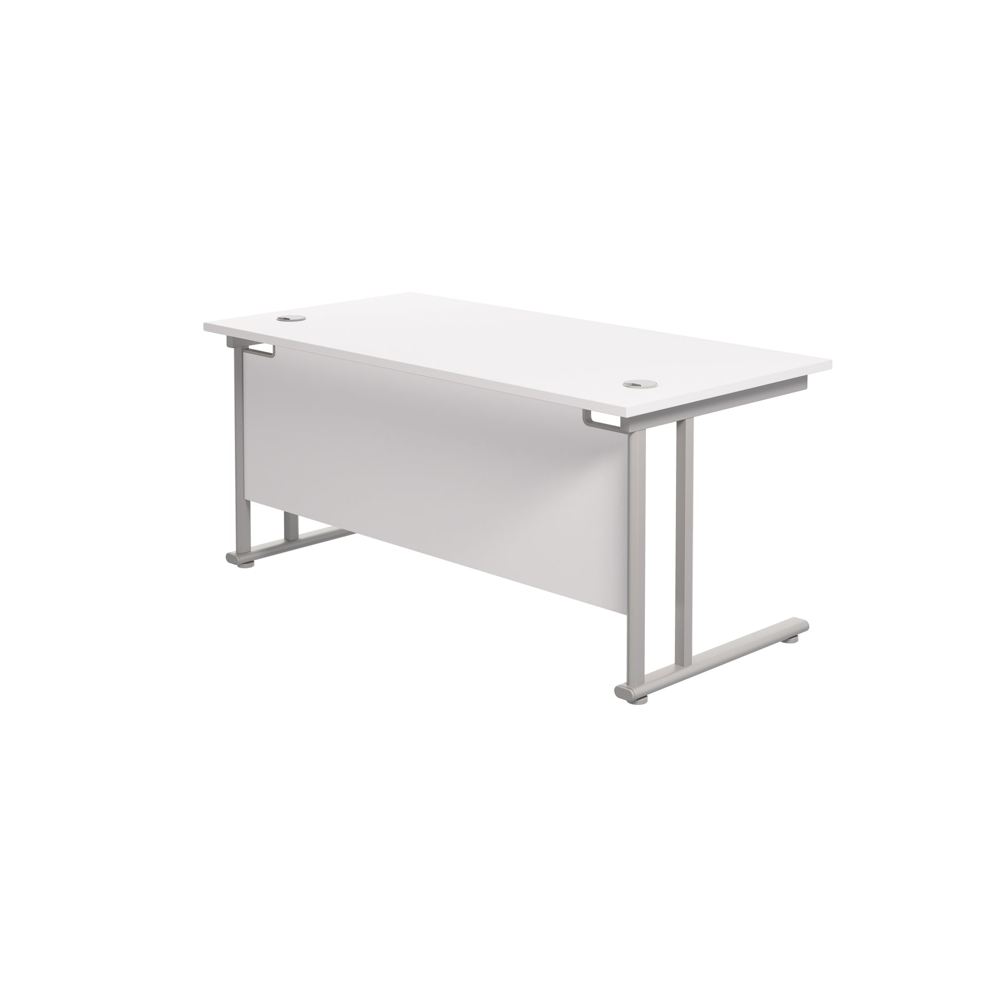 Twin Upright Rectangular Desk: 800mm Deep (FSC)