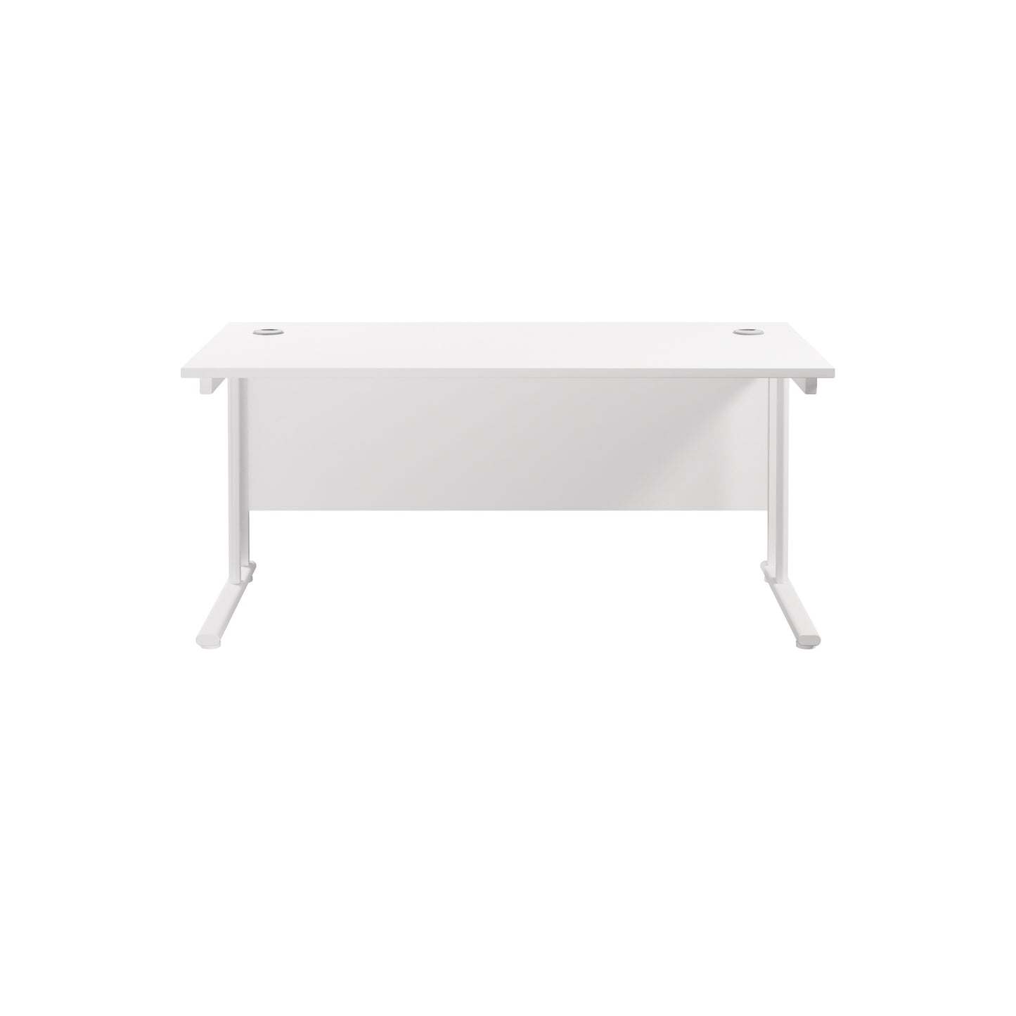 Twin Upright Rectangular Desk: 800mm Deep (FSC)
