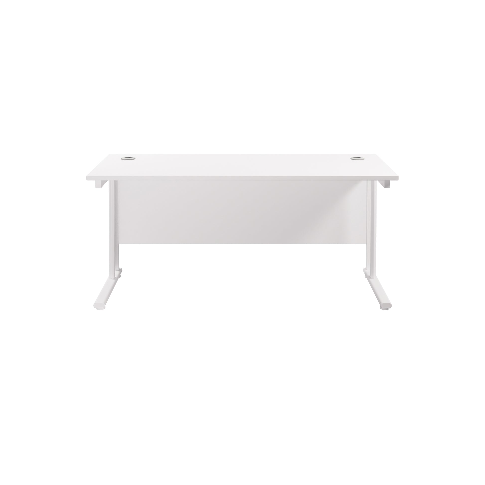 Twin Upright Rectangular Desk: 800mm Deep (FSC)