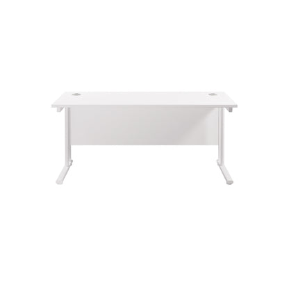 Twin Upright Rectangular Desk: 800mm Deep (FSC)