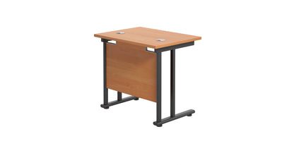 Twin Upright Rectangular Desk: 600mm Deep (FSC)