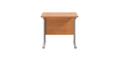 Twin Upright Rectangular Desk: 600mm Deep (FSC)