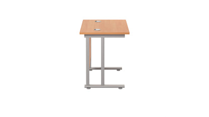 Twin Upright Rectangular Desk: 600mm Deep (FSC)
