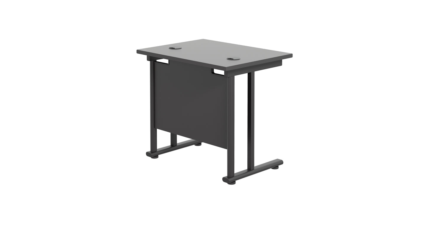 Twin Upright Rectangular Desk: 600mm Deep (FSC)