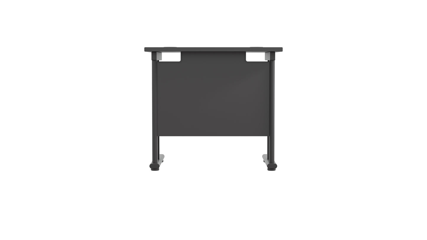 Twin Upright Rectangular Desk: 600mm Deep (FSC)