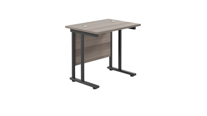Aztec|Twin Upright|Rectangular|Desk|800x600|Grey Oak-Black