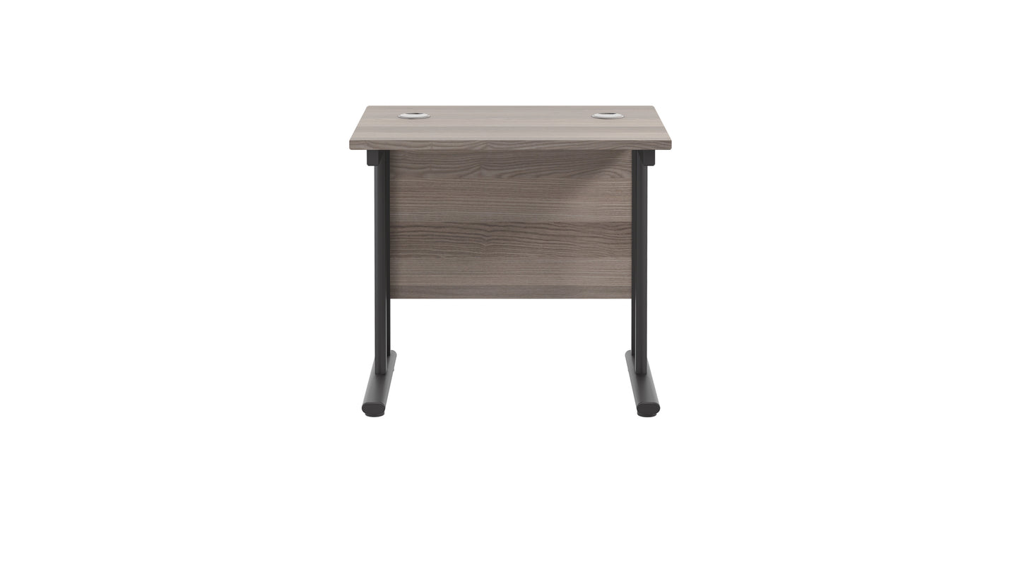 Twin Upright Rectangular Desk: 600mm Deep (FSC)