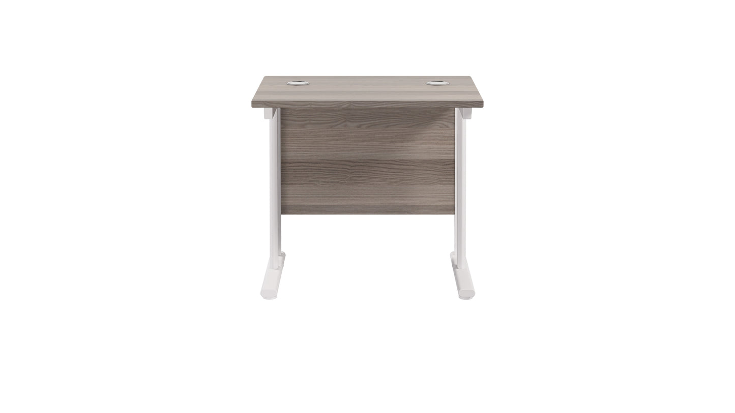 Twin Upright Rectangular Desk: 600mm Deep (FSC)