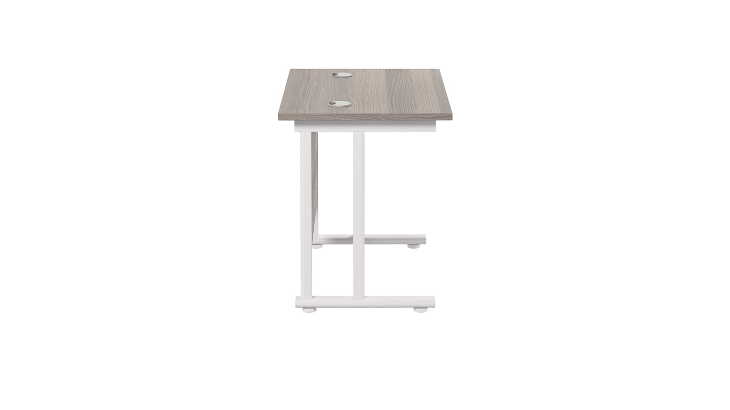 Twin Upright Rectangular Desk: 600mm Deep (FSC)