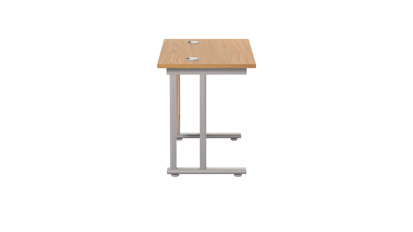 Twin Upright Rectangular Desk: 600mm Deep (FSC)