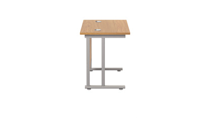 Twin Upright Rectangular Desk: 600mm Deep (FSC)