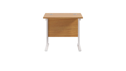 Twin Upright Rectangular Desk: 600mm Deep (FSC)