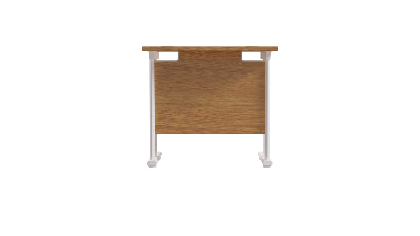 Twin Upright Rectangular Desk: 600mm Deep (FSC)