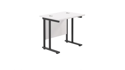 Aztec|Twin Upright|Rectangular|Desk|800x600|White-Black