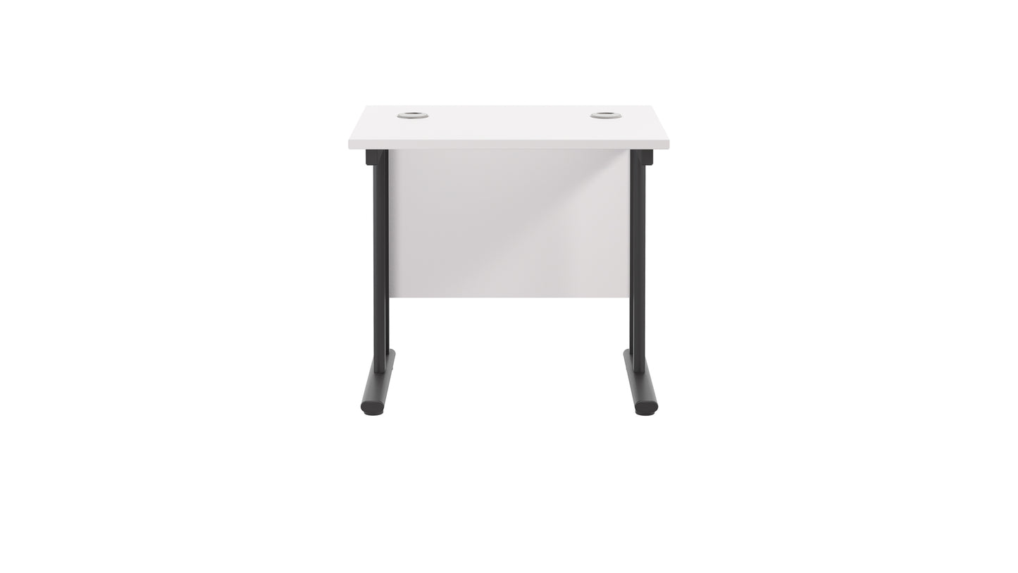 Twin Upright Rectangular Desk: 600mm Deep (FSC)