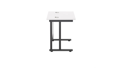 Twin Upright Rectangular Desk: 600mm Deep (FSC)