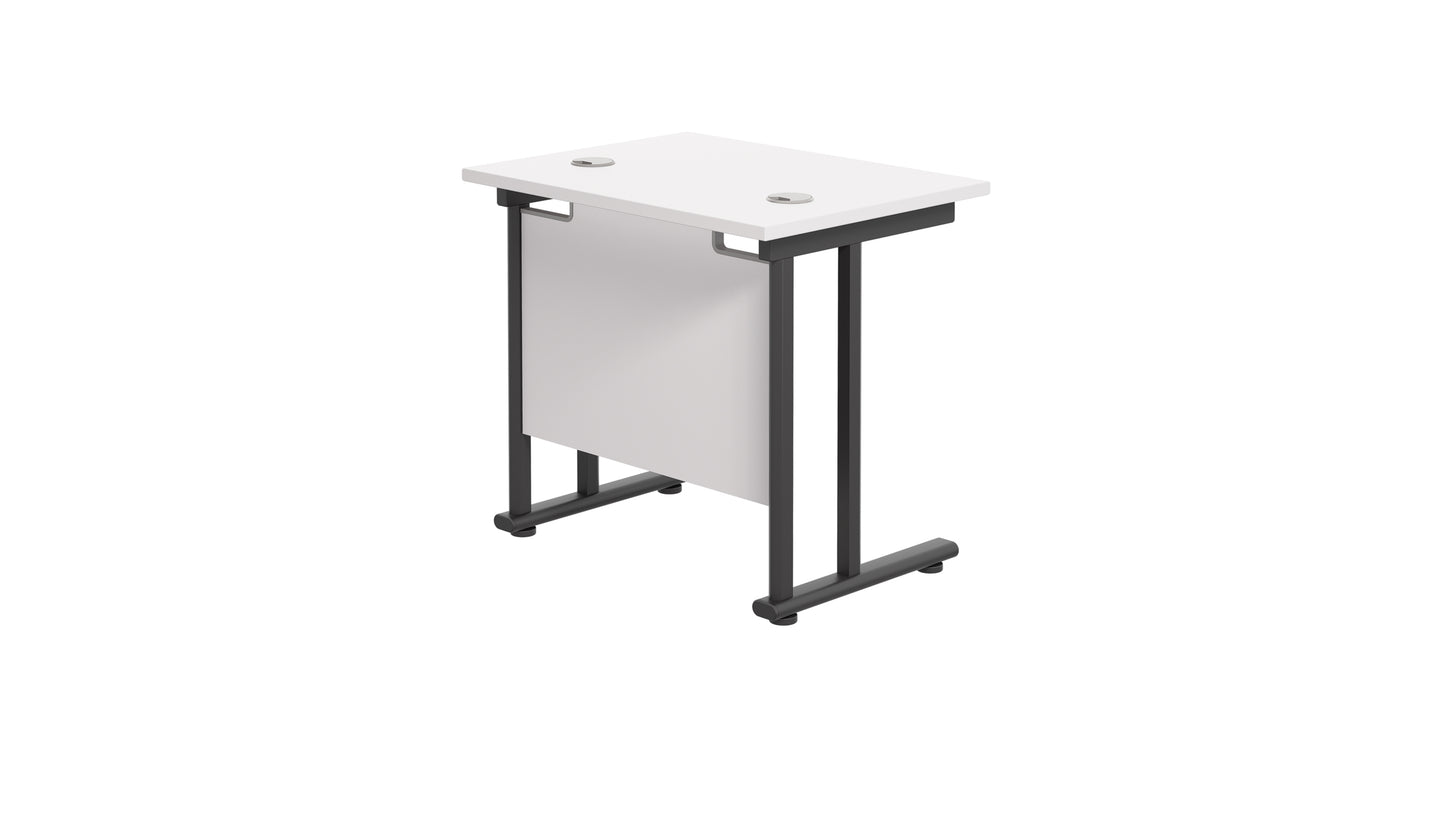 Twin Upright Rectangular Desk: 600mm Deep (FSC)