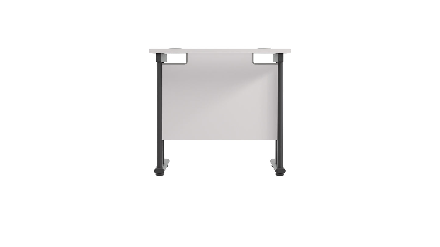Twin Upright Rectangular Desk: 600mm Deep (FSC)