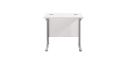 Twin Upright Rectangular Desk: 600mm Deep (FSC)