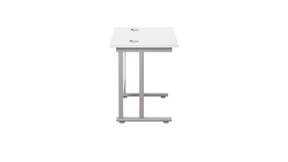 Twin Upright Rectangular Desk: 600mm Deep (FSC)